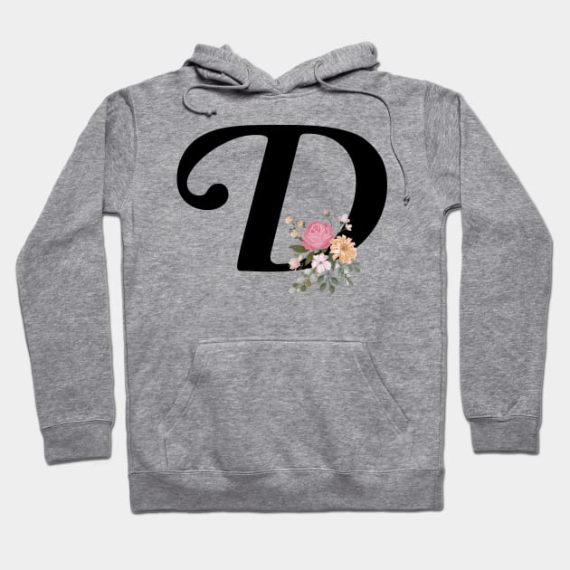 Initials Capital Letter D Camo Alphabet Gift Women Men Boys Girls Hoodie by GraphicTeeArt